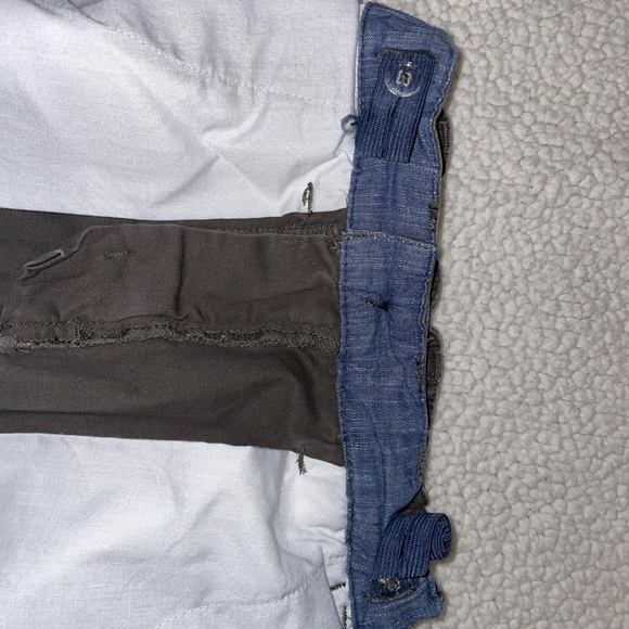 Cat and Jack Boys Khaki Pants Adjustable Waist Snap Button Size 8 Regular - Picture 5 of 6